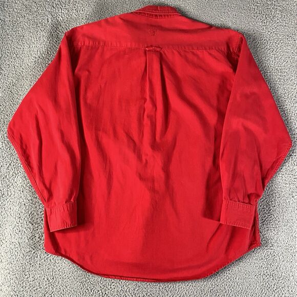 Vintage Ferrari Shirt Duck Head Mens XL Red Button Down Long Sleeve USA Made - Picture 9 of 12